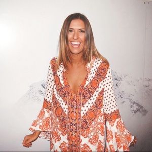 Free People Bell Sleeve Dress